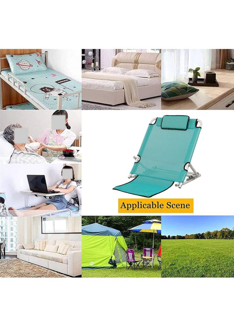 Adjustable Bed Backrest Support, Foldable Sit-up Back Rest Portable Elder Disability Nursing Backrest for Neck Head Lumbar Support