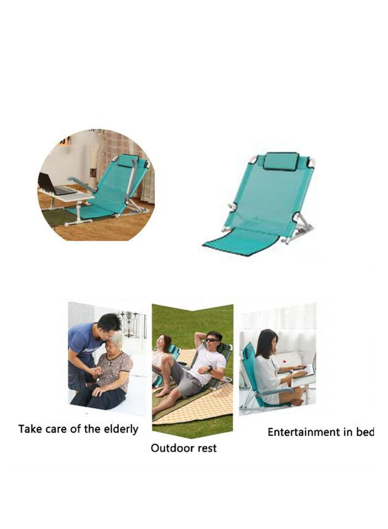 Adjustable Bed Backrest Support, Foldable Sit-up Back Rest Portable Elder Disability Nursing Backrest for Neck Head Lumbar Support