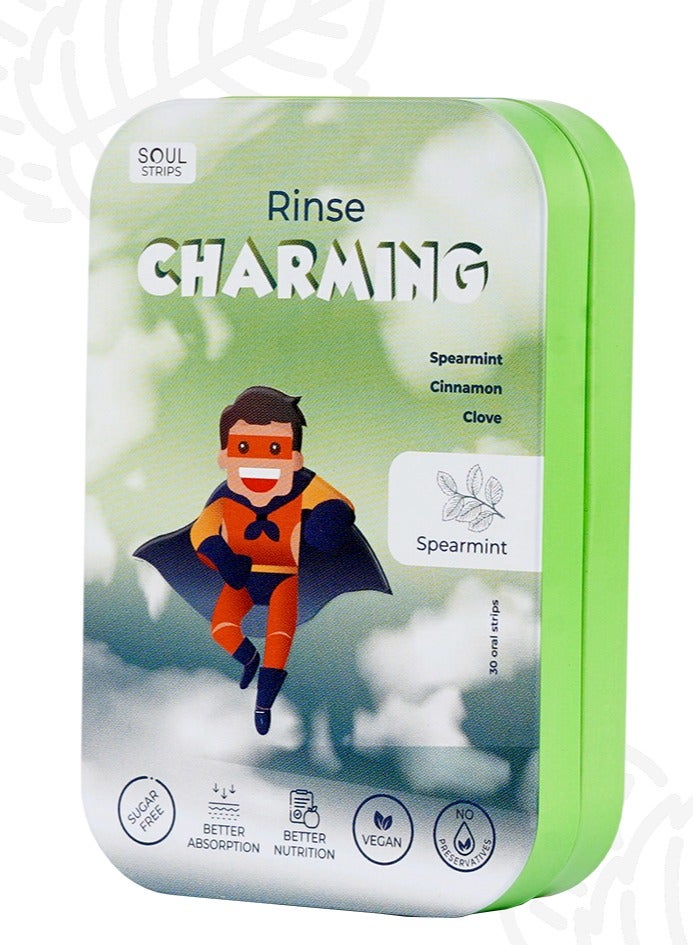Rinse Charming Get Icy Fresh Breath Oral strips for kids 30 pieces