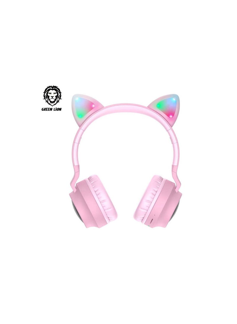 Green Lion Kids Headphone - Pink