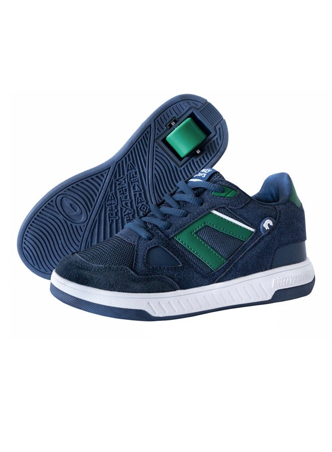 Shoes with Wheels for Kids Navy Green 2192360