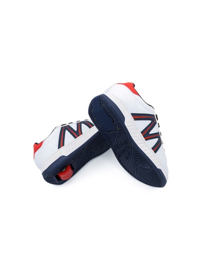 Breezy Rollers Shoes with Wheels for Kids White Navy Red 2191830