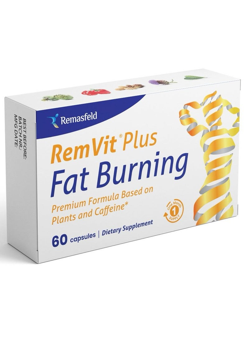Remvit Plus Fat Burning - Premium Formula Based on Plants and Caffeine