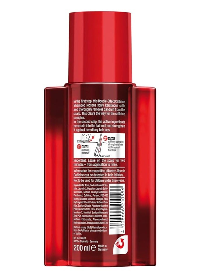 Double Effect Dandruff And Hair Loss Caffeine Shampoo 200ml