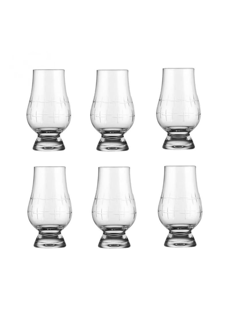 6-Piece Tulip Tasting Glass Clear 200ml