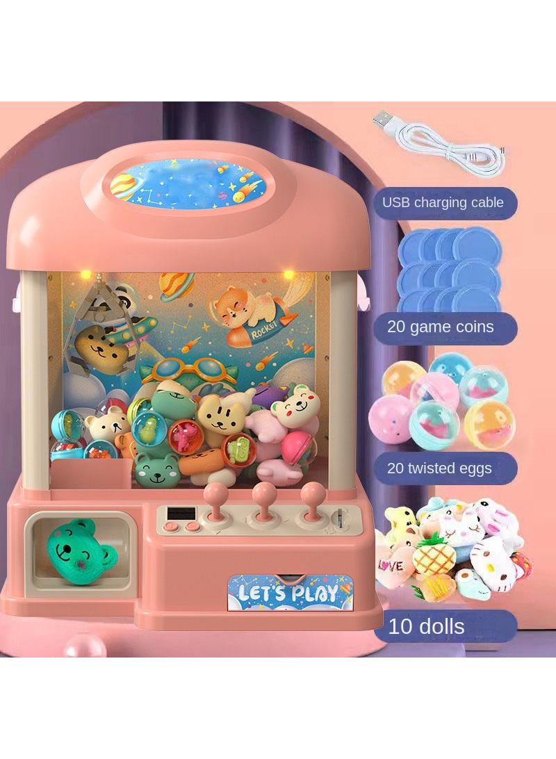 Children's Twist Egg Coin Clip Doll Machine Toy