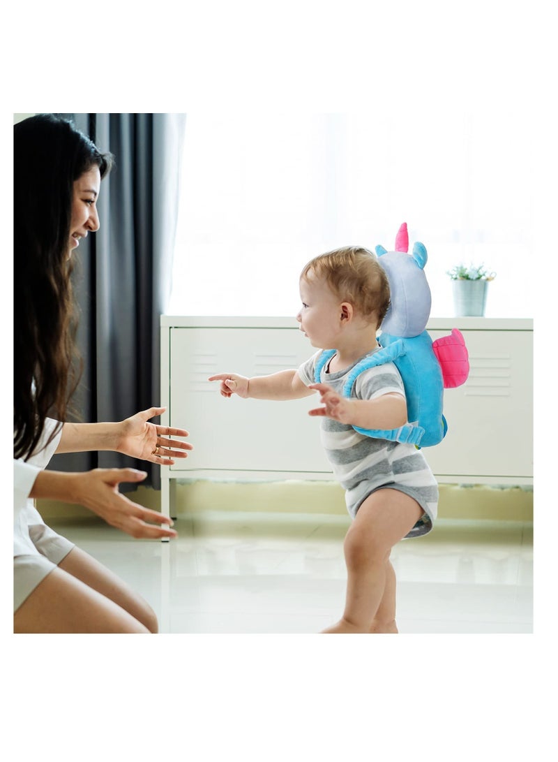 Baby Head Protector & Baby Knee Pads for Crawling Toddler Walkers Safety Pillow Cushion Adjustable for 5-24 Months Baby Head Protector Backpack