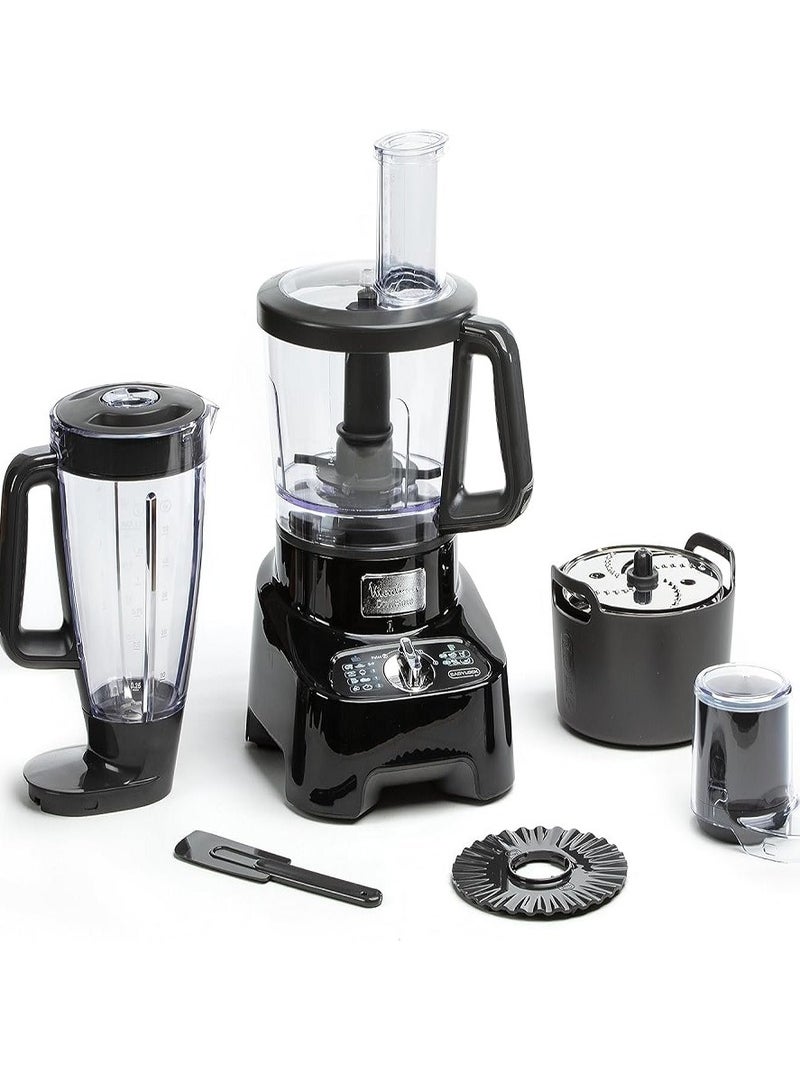 Moulinex FP821811 DoubleForce Multi-Function Food Processor, Black 3 L 1000 W FP821811 black