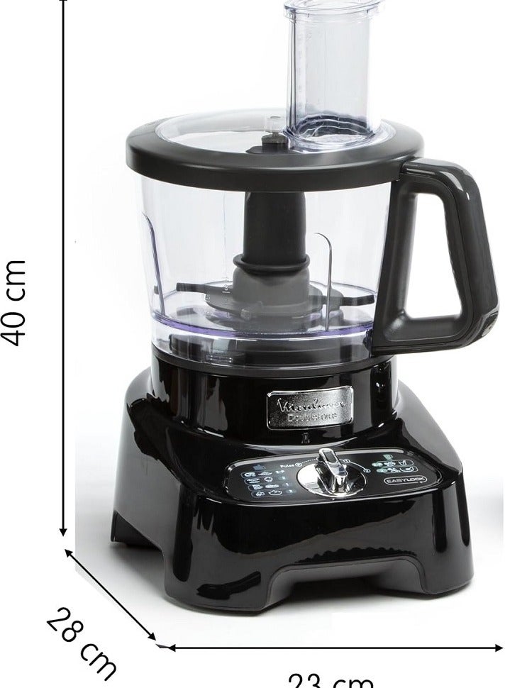 Moulinex FP821811 DoubleForce Multi-Function Food Processor, Black 3 L 1000 W FP821811 black