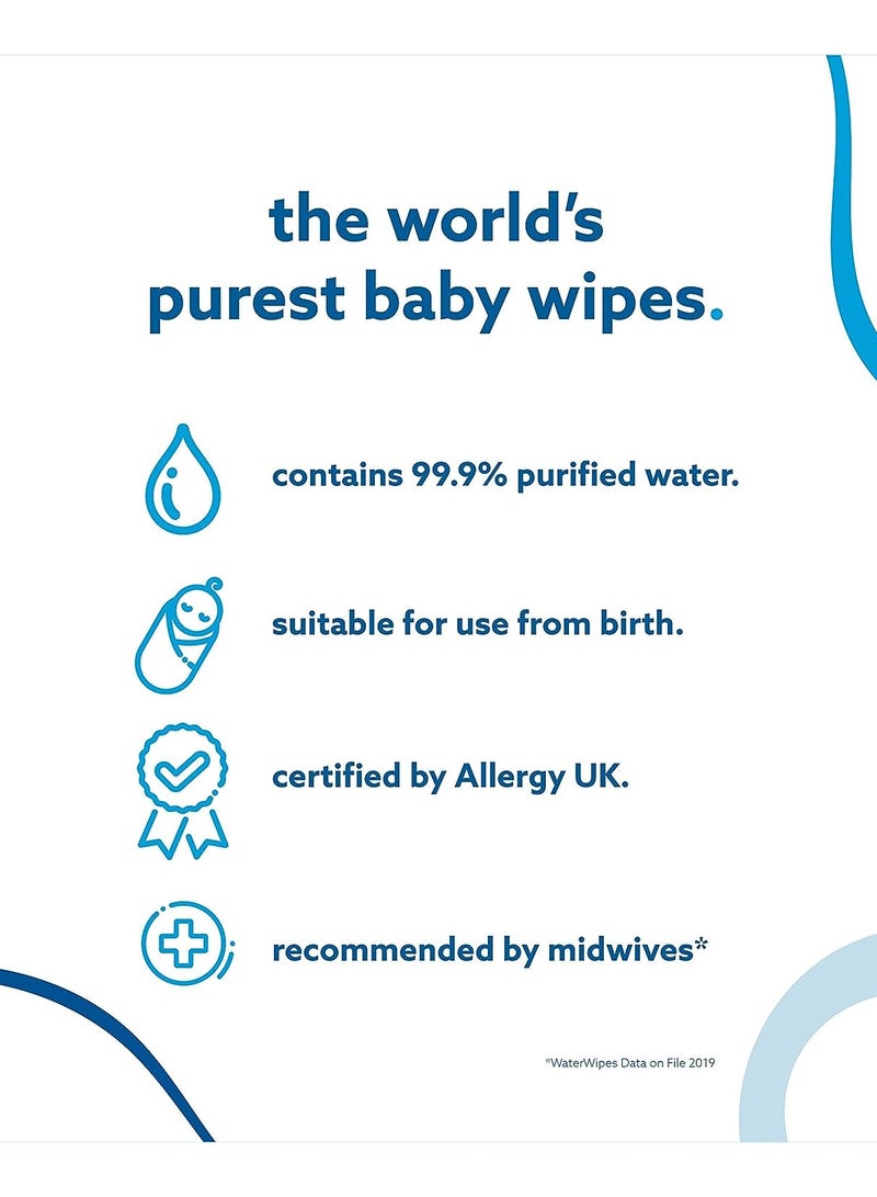 Mega Value Box Baby Wipes - Pack Of 12 Pouches x 60 Sheets, 720 Wipes
