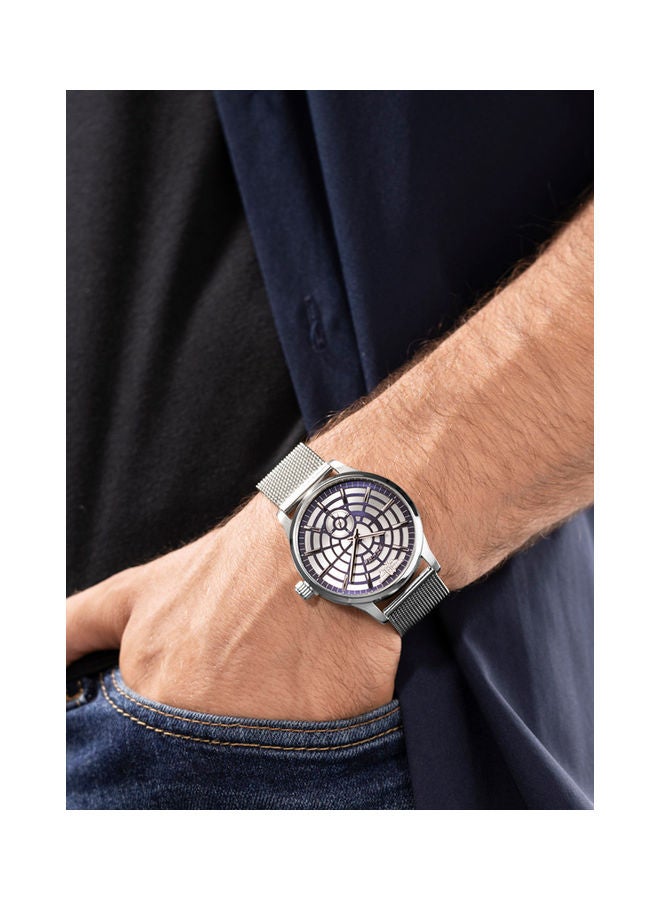 men Analog Round Shape Stainless Steel Wrist Watch JG00052 - 44 Mm