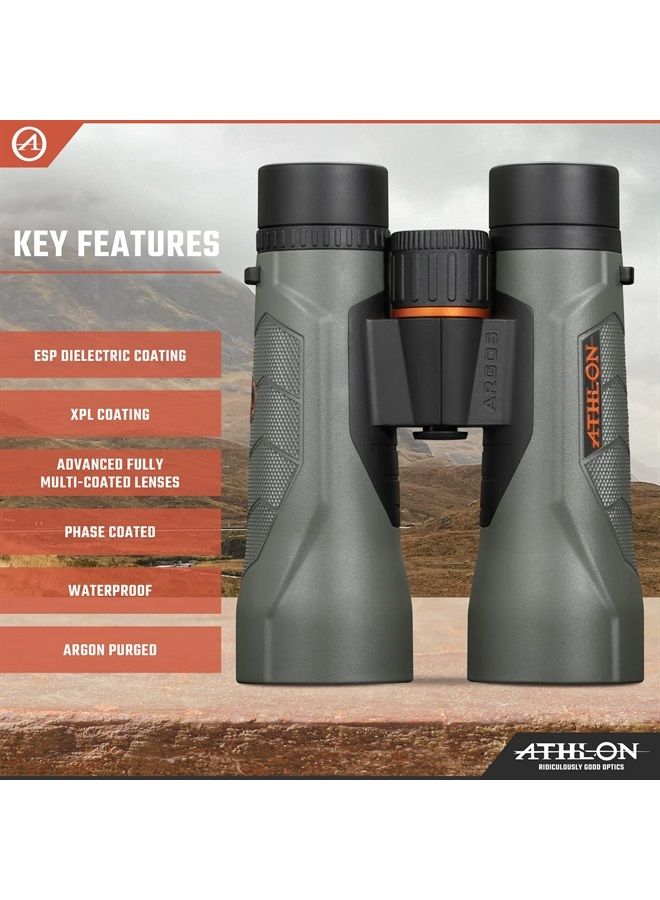 10x50 Argos G2 HD Gray Binoculars with Eye Relief for Adults and Kids, High-Powered Binoculars for Hunting, Birdwatching, and More