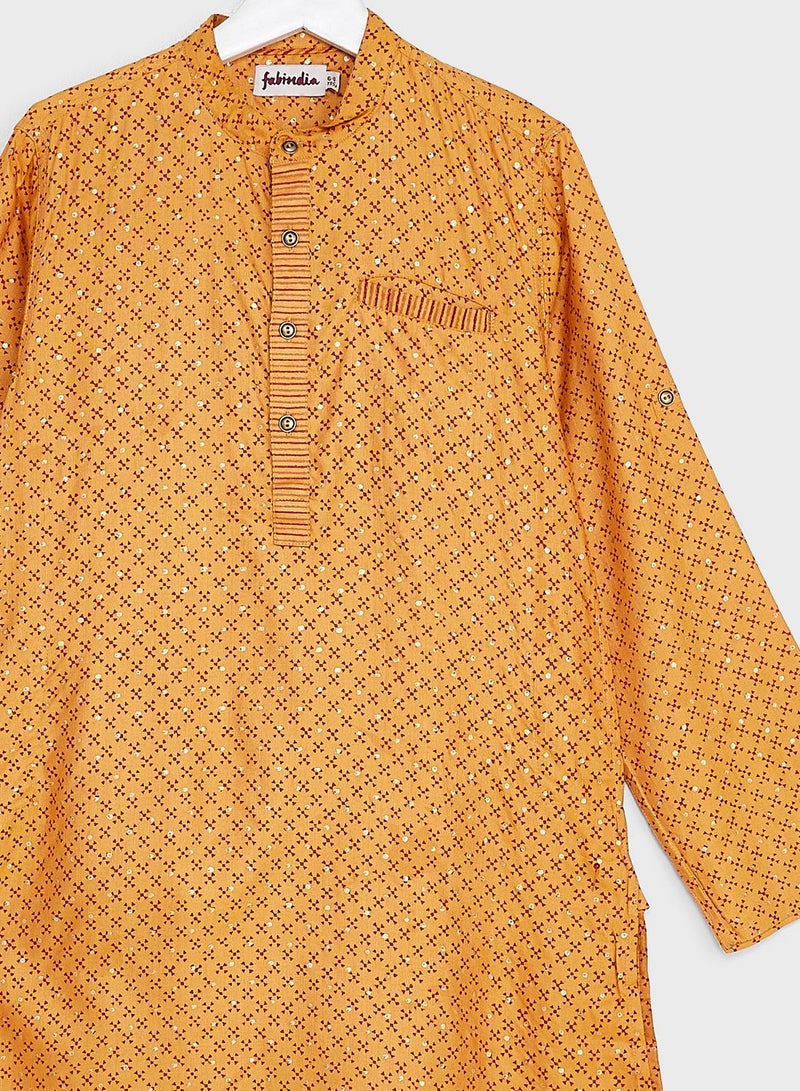 Kids Printed Long Kurta