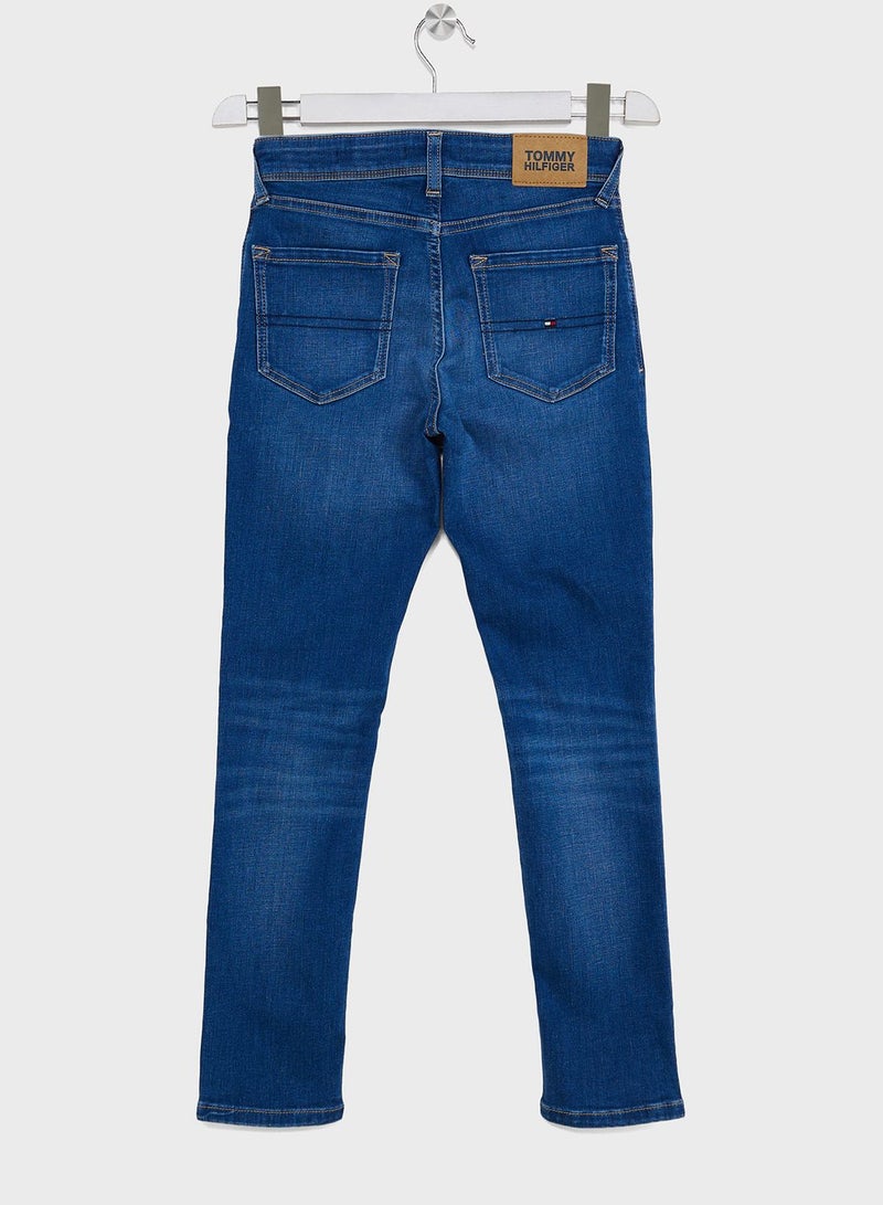 Youth Mid Wash Jeans