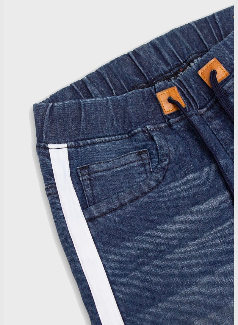 Jeans with Side Stripes