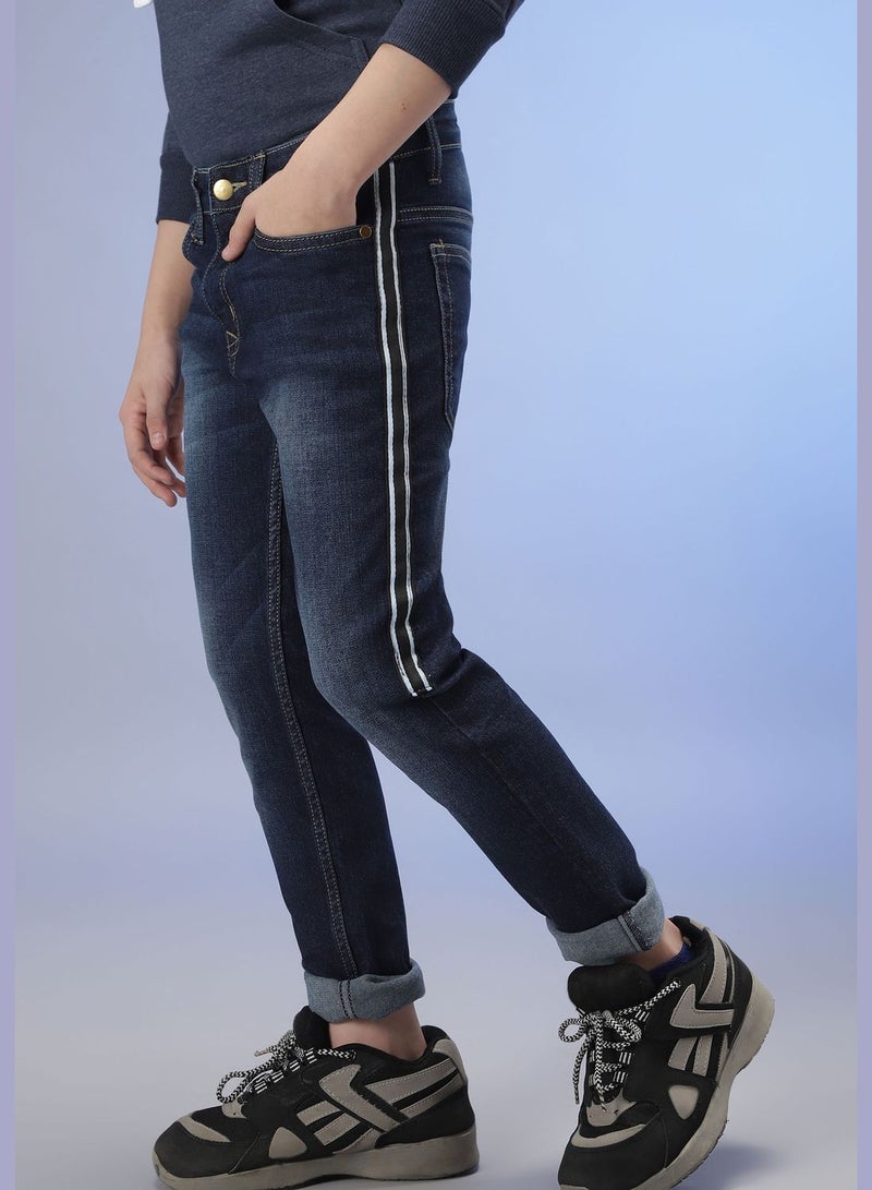 Jeans with Side Stripes