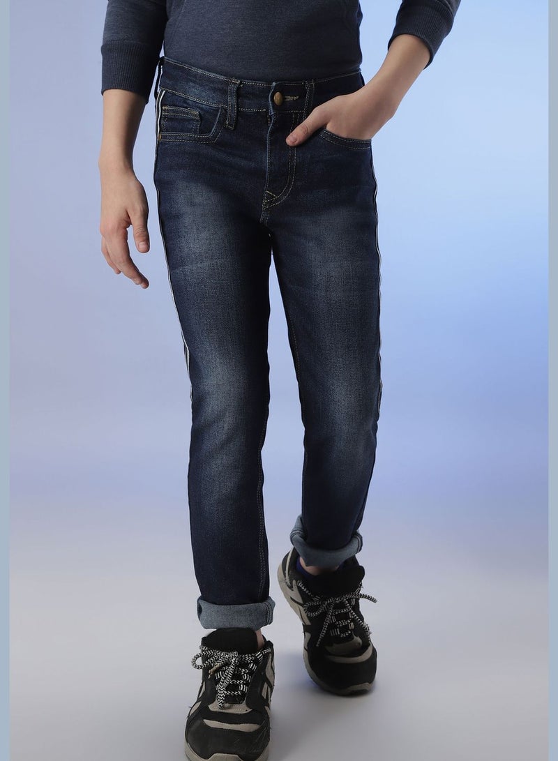 Jeans with Side Stripes