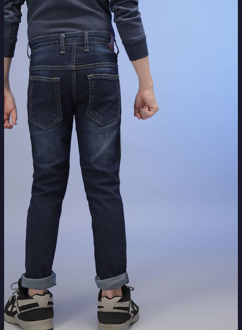 Jeans with Side Stripes