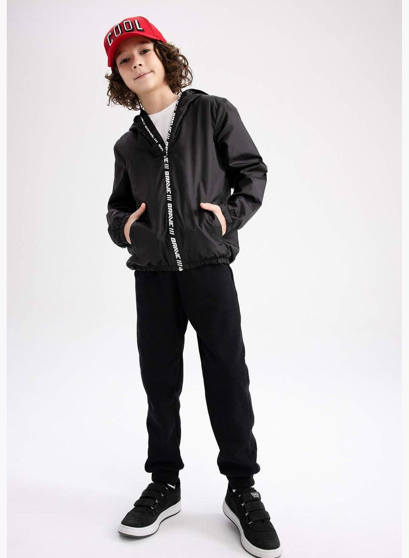 Boy Hooded Long Sleeve Raincoat