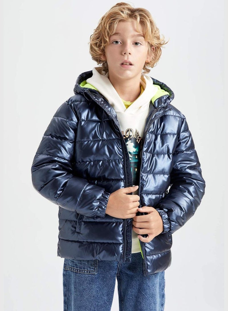 Boy Hooded Long Sleeve Jacket