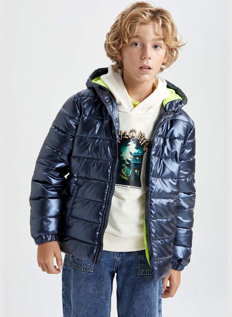 Boy Hooded Long Sleeve Jacket