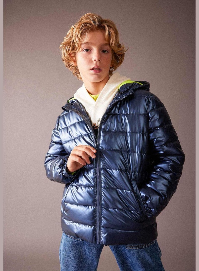 Boy Hooded Long Sleeve Jacket