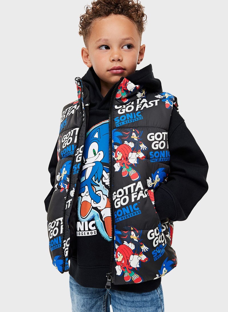 Kids Printed Puffer Jacket