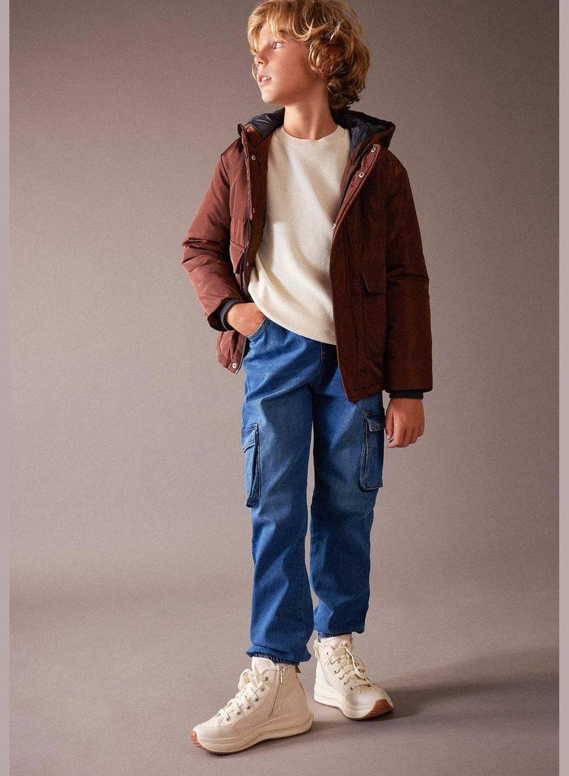 Boy Hooded Long Sleeve Jacket