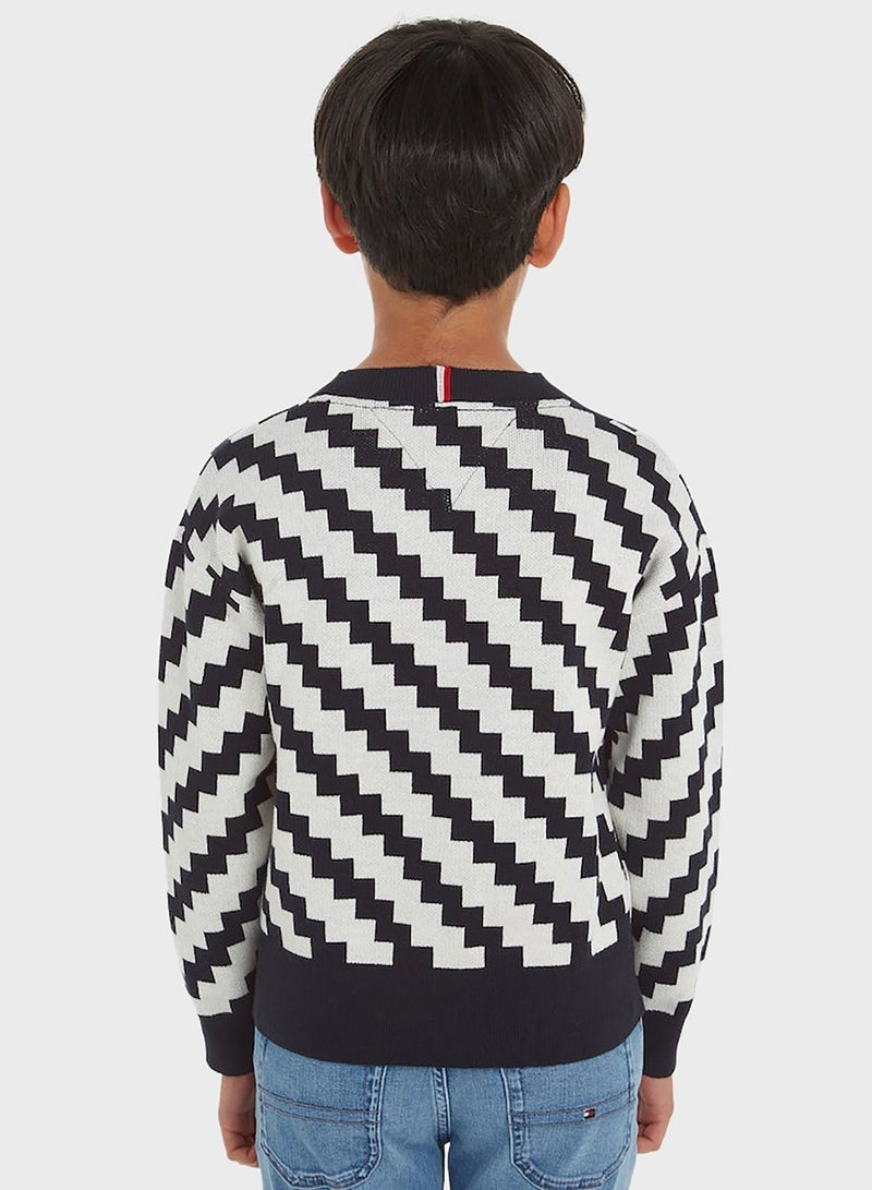 Youth Zig Zag Sweater