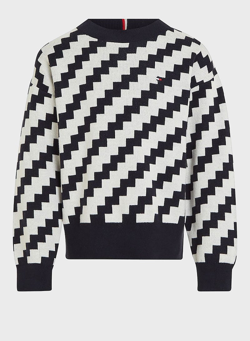 Youth Zig Zag Sweater