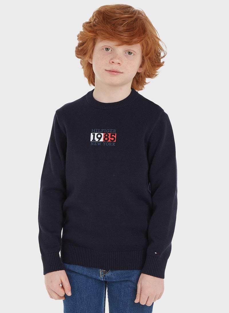 Youth Monogram Sweater