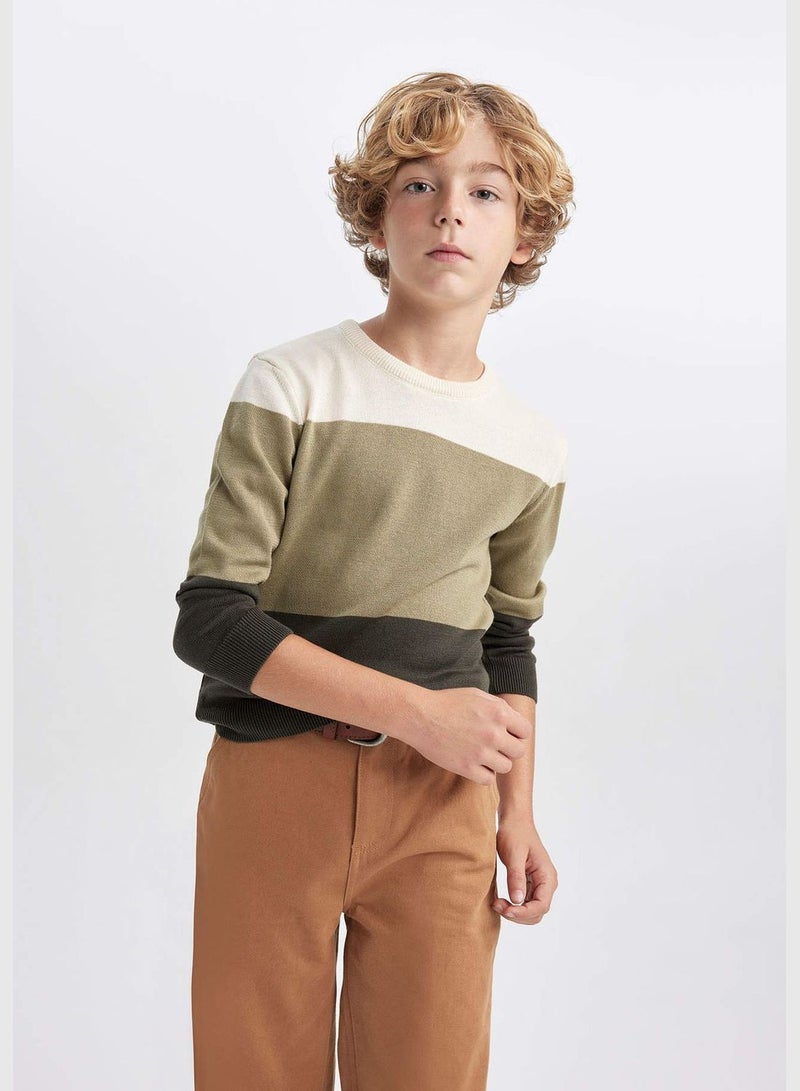 Boy Crew Neck Long Sleeve Tricot Pullover