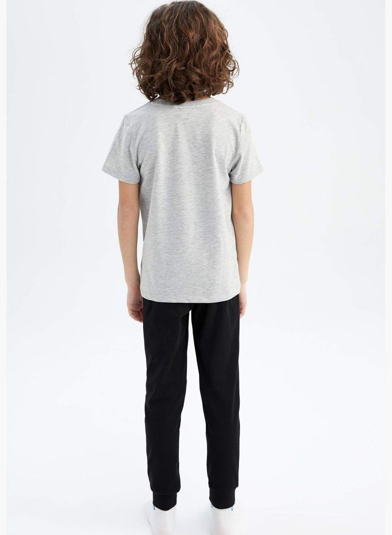 Boy Crew Neck Short Sleeve Knitted Pyjamas