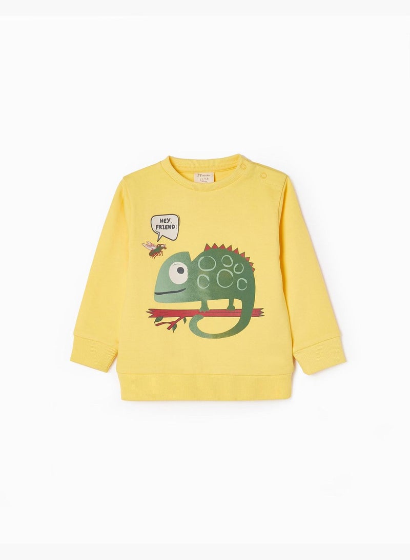 Zippy Cotton Sweatshirt For Baby Boys - Yellow