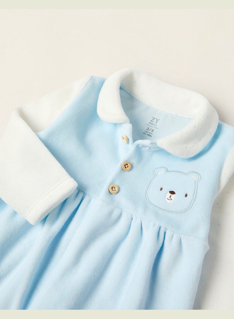 ZIPPY Velour Cotton Sleepsuit For Newborn Babies