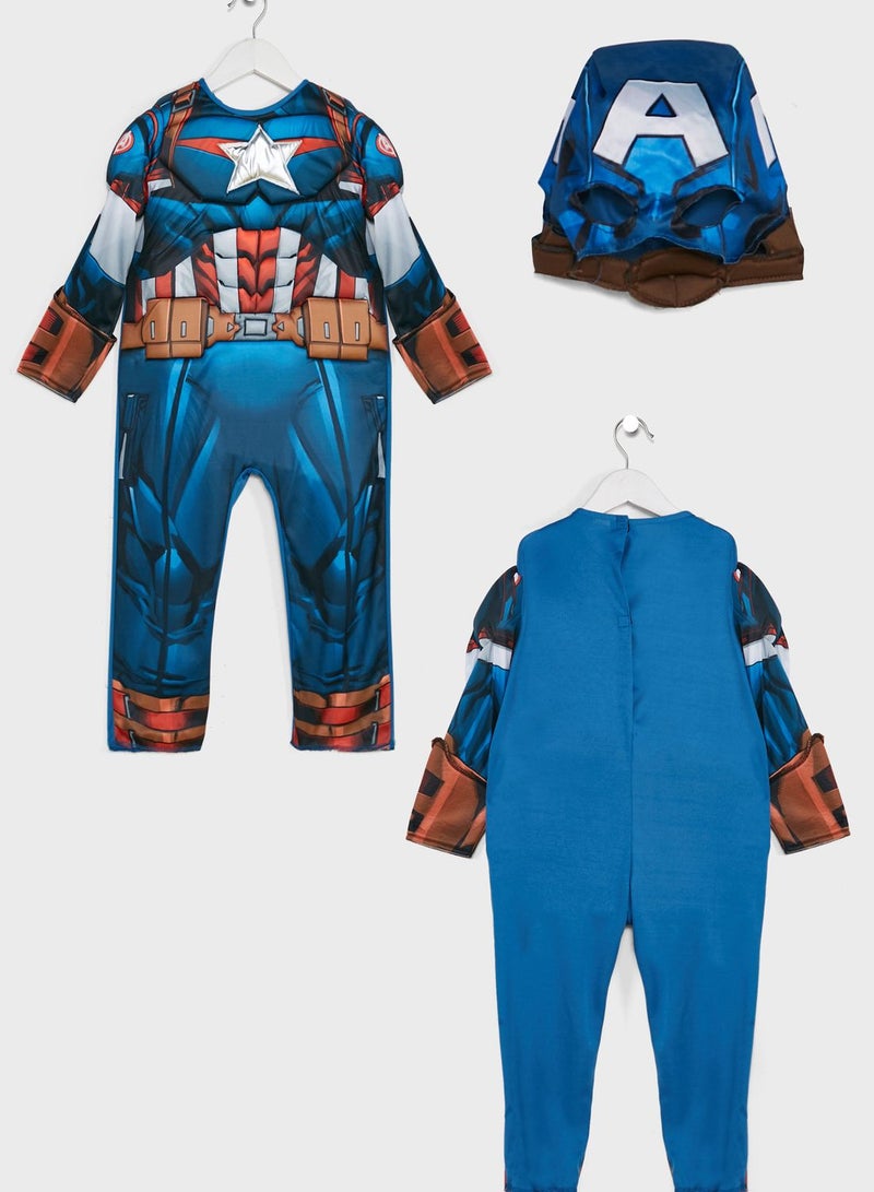 Kids Captain America Core Costume