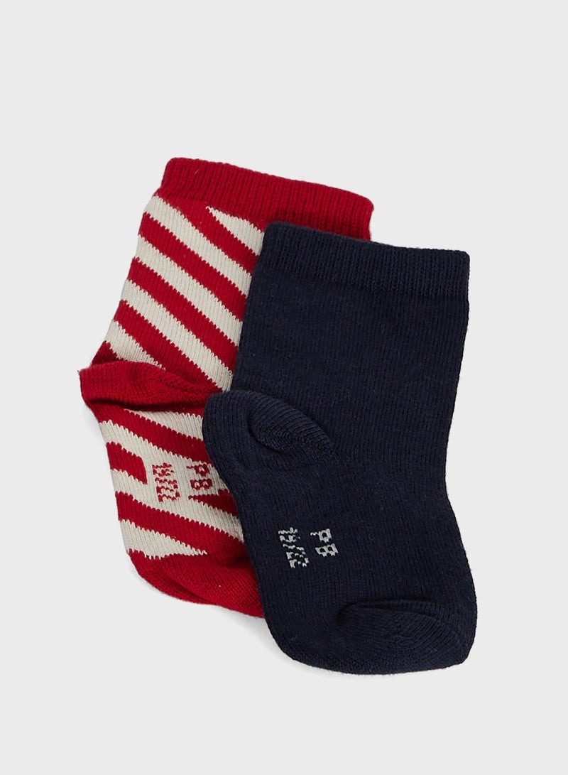Infant 2 Pack Assorted Socks