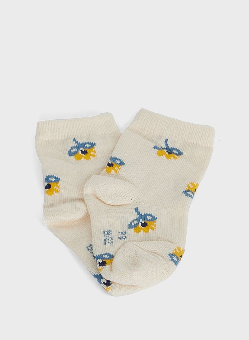 Infant 2 Pack Assorted Socks