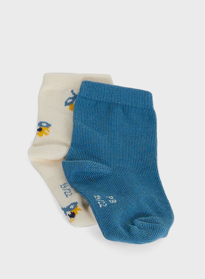 Infant 2 Pack Assorted Socks