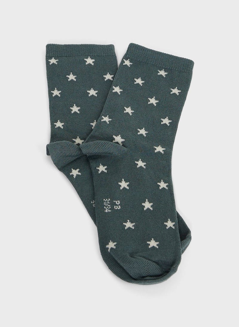 Kids 2 Pack Assorted Socks