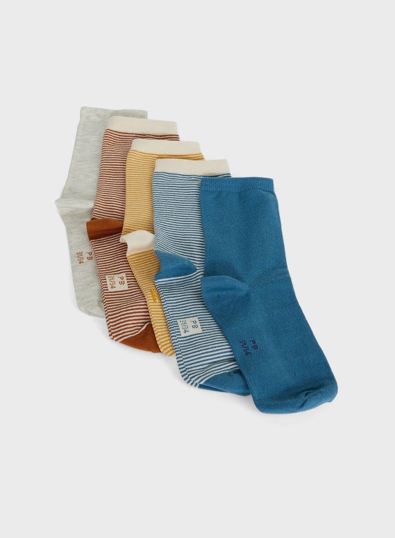 Kids 5 Pack Assorted Socks