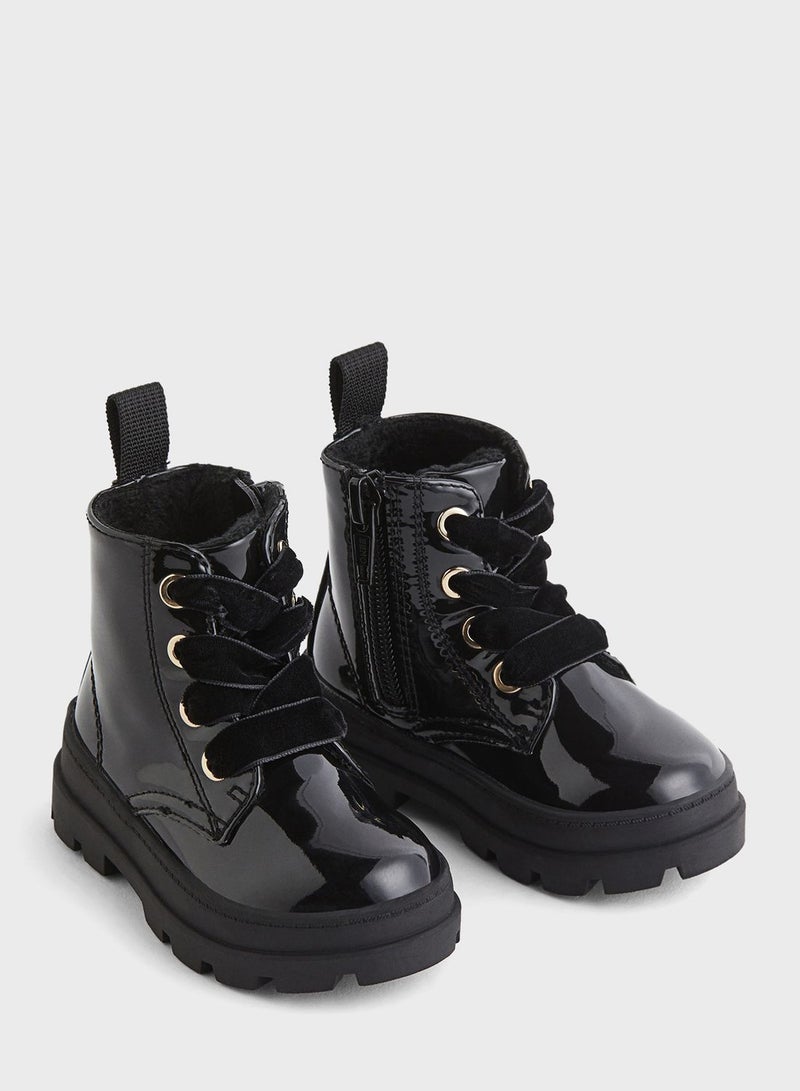 Infant Warm-Lined Lace Up Boots