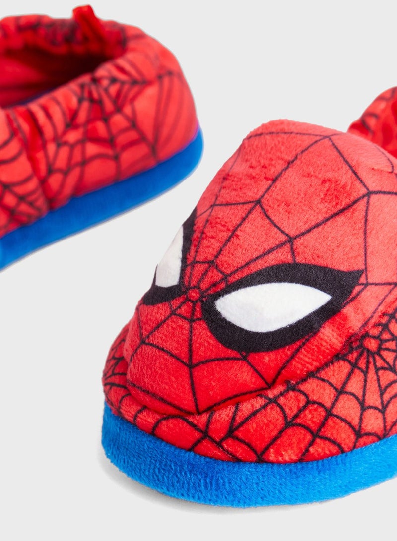 Kids Spiderman Printed Slip Ons