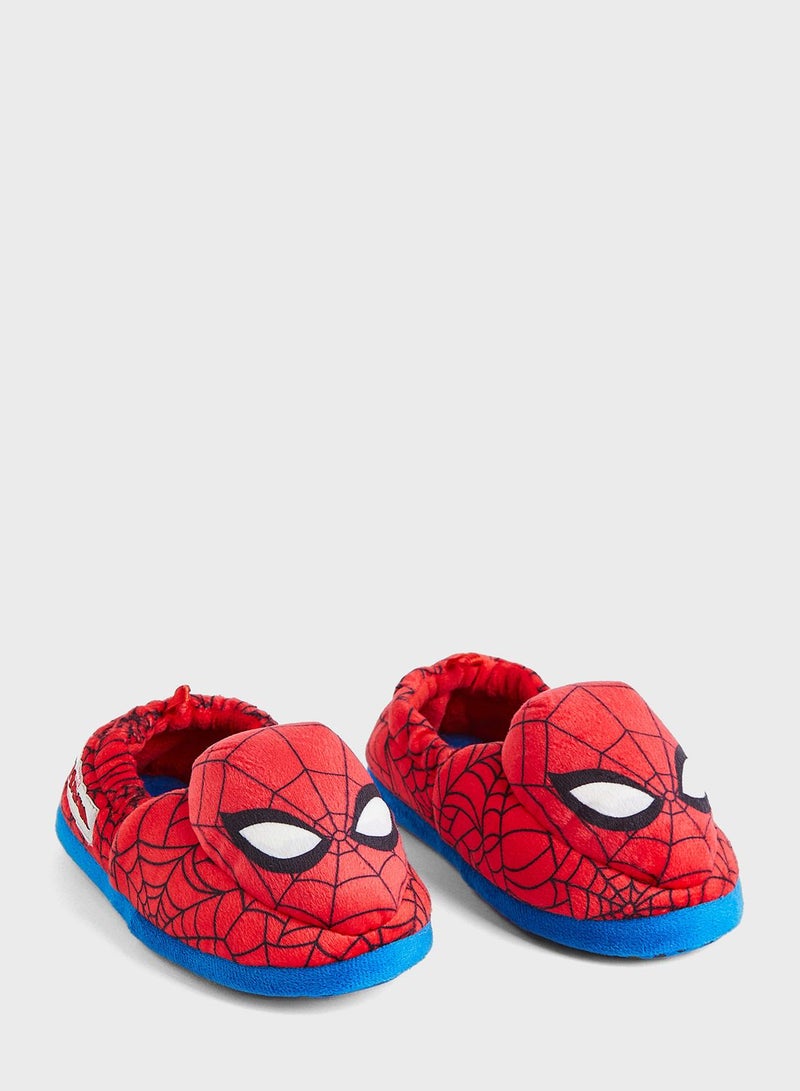 Kids Spiderman Printed Slip Ons
