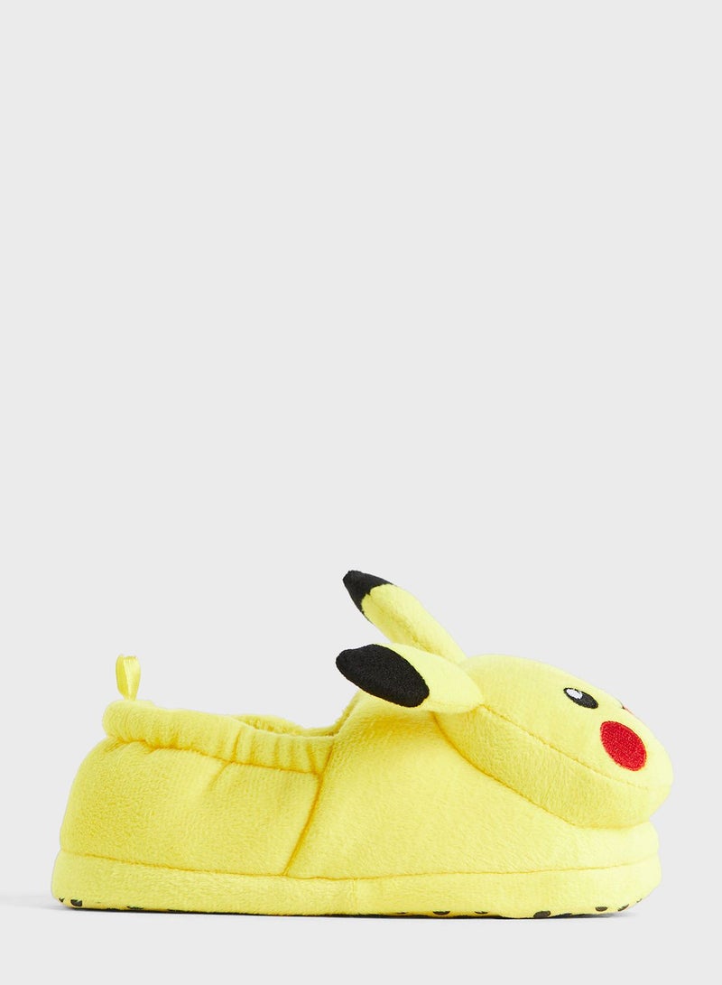 Kids Pikachu Printed Slippers Slip Ons
