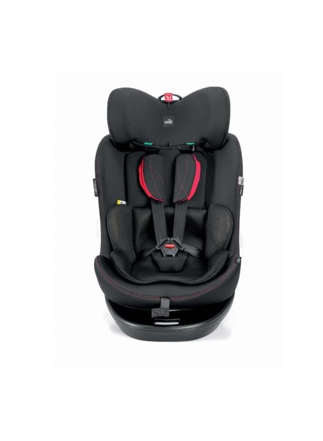 Cam - Gt I-Size Baby Car Seat, Outdoor, Authentic, Essential, Lightweight And Comfortable For Baby And Kids Easy Travel, Protection, Easy To Remove, Fitting Baby Easier Up To 11.3 Kg - Black