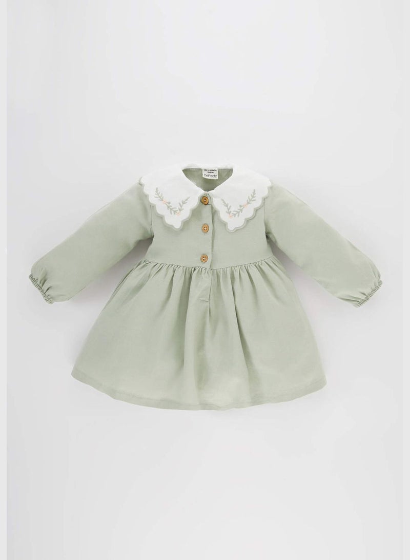 Baby Girl Long Sleeve Woven Dress