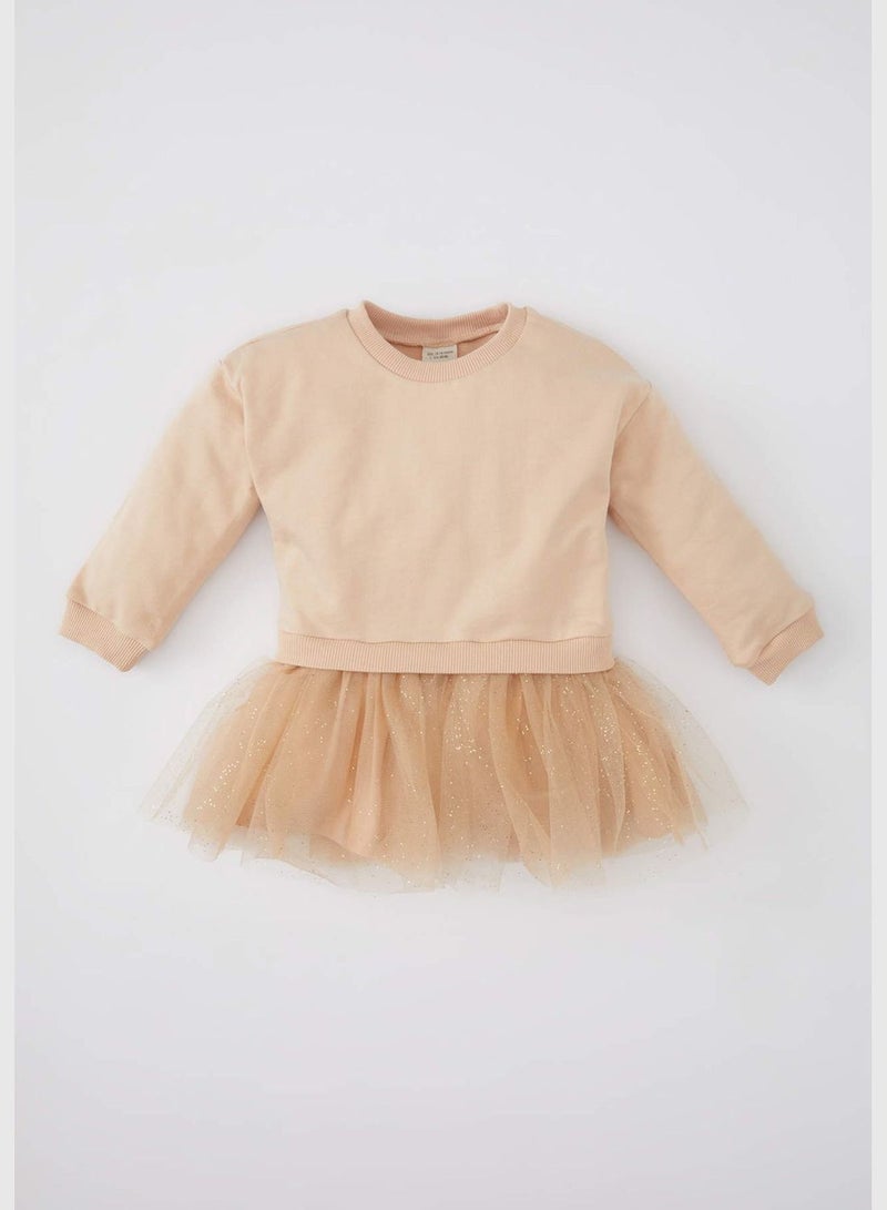 Baby Girl Long Sleeve Knitted Dress