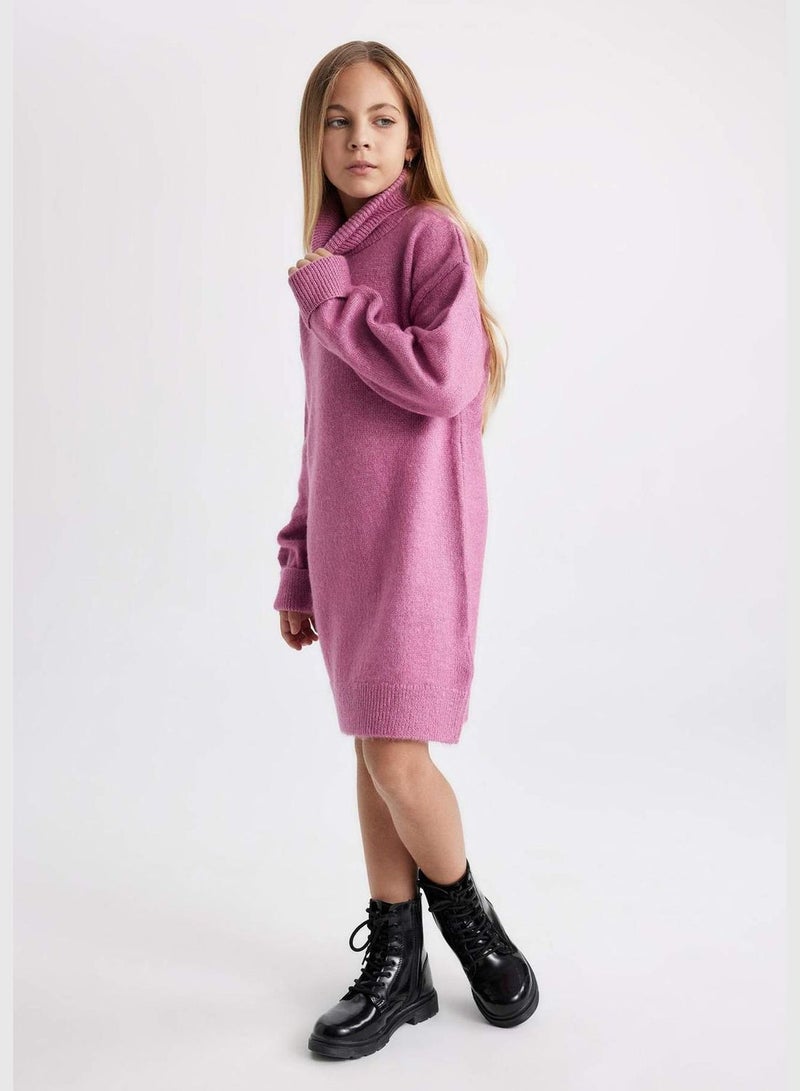 Girl Long Sleeve Tricot Dress