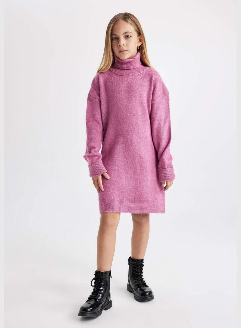 Girl Long Sleeve Tricot Dress